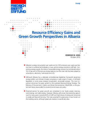 Resource efficiency gains and green growth perspectives in Albania