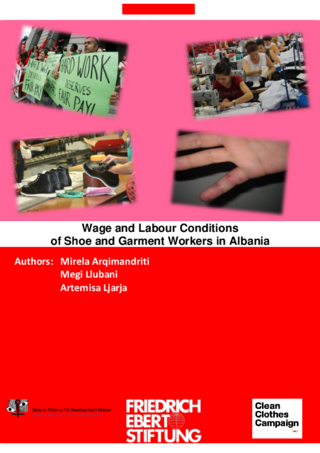 Wage and labour conditions of shoe and garment workers in Albania