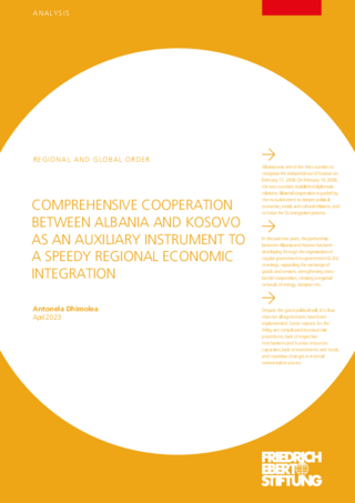 Comprehensive cooperation between Albania and Kosovo as an auxiliary instrument to a speedy regional economic integration